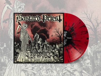 BASTARD PRIEST - Under The Hammer Of Destruction LP (Red Black Splatter)